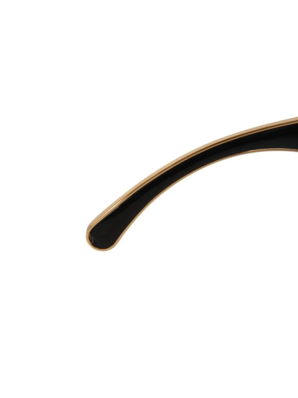 Chanel Womens Mirrored CC Logo Sunglasses 5270 Black Gold Gold Round Oval